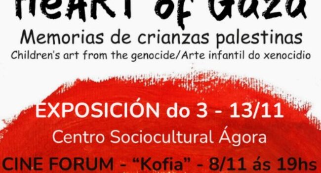 Exposición Heart of Gaza no Centro Ágora (Corunha)
