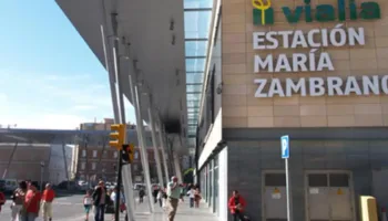 Concentración en Vialia María Zambrano (Málaga) en la tercera jornada de huelga en Iryo Andalucía