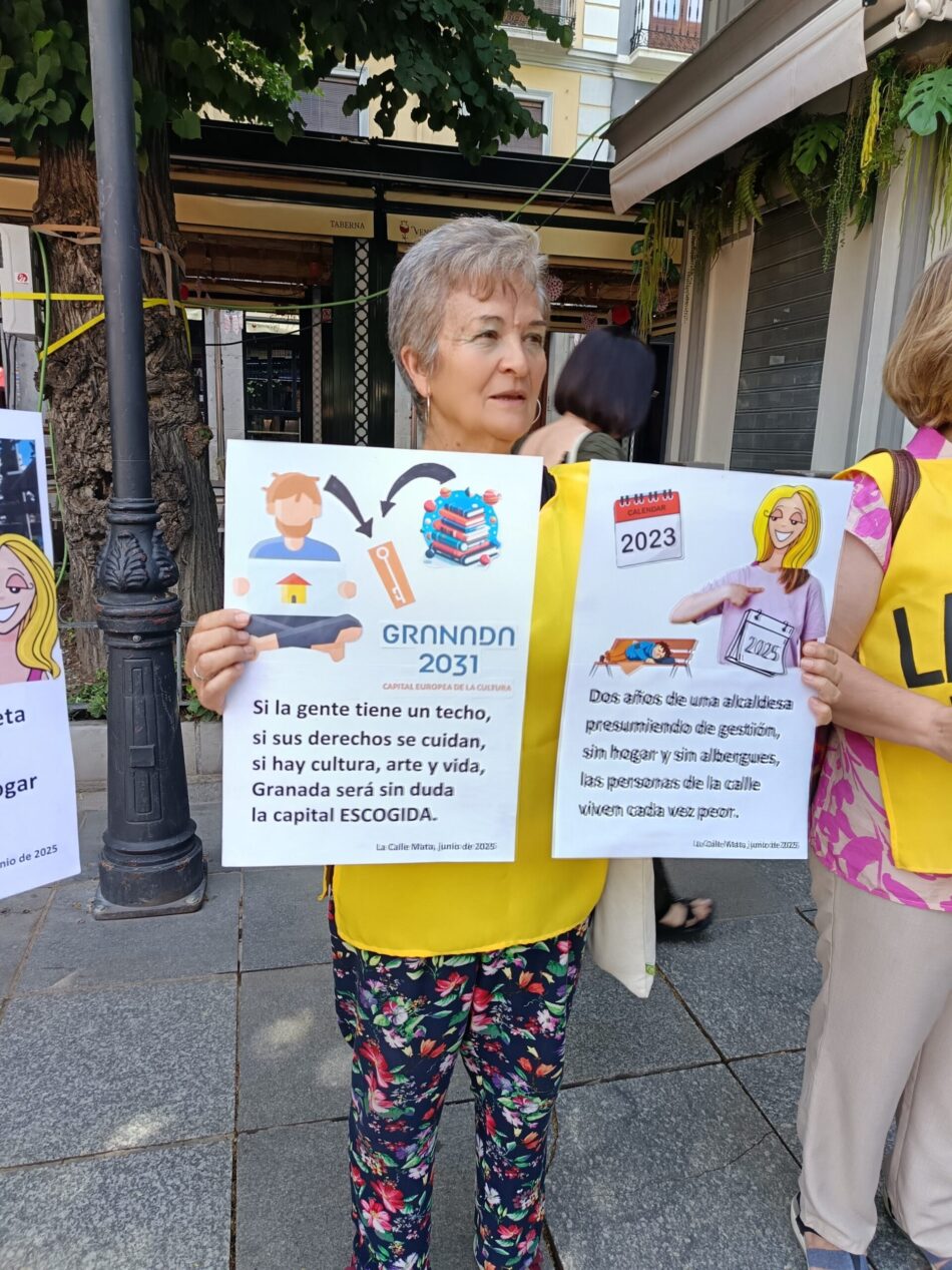 La Calle Mata demanda del Ayuntamiento de Granada recursos permanentes y dignos para atender a las personas sin hogar