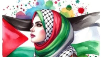 Acampada por Palestina de La Rioja se suma a las movilizaciones contra la violencia de género en Logroño