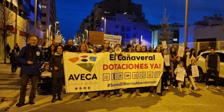Nueva manifestación vecinal en El Cañaveral, esta vez para reclamar equipamientos educativos