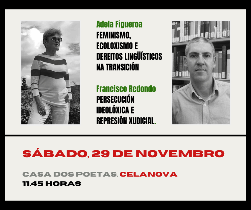 Peña-Rey, Suárez Canal, o TOP e o nacemento do ecoloxismo, na Casa dos Poetas este sábado