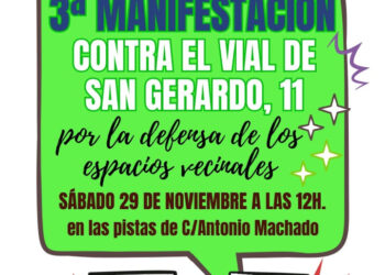 Tercera manifestación por las calles de Saconia (Moncloa-Aravaca) contra el vial de San Gerardo, 11 (Madrid)