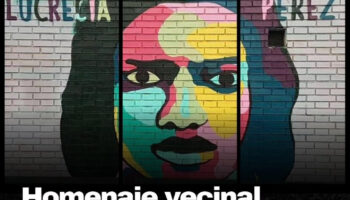 Ofrenda floral en memoria de Lucrecia Pérez en el 33º aniversario del crimen racista