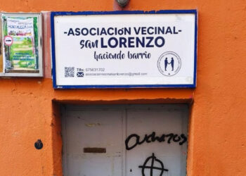 Denuncian una agresión y pintadas neonazis contra espacios vecinales de Hortaleza (Madrid)