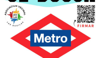 Nueva manifestación para pedir la llegada del metro al barrio de Las Águilas (Madrid)