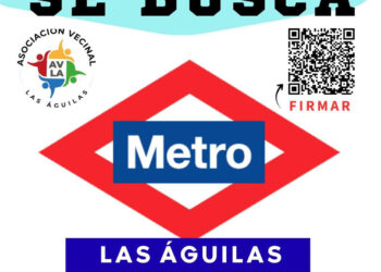 Nueva manifestación para pedir la llegada del metro al barrio de Las Águilas (Madrid)