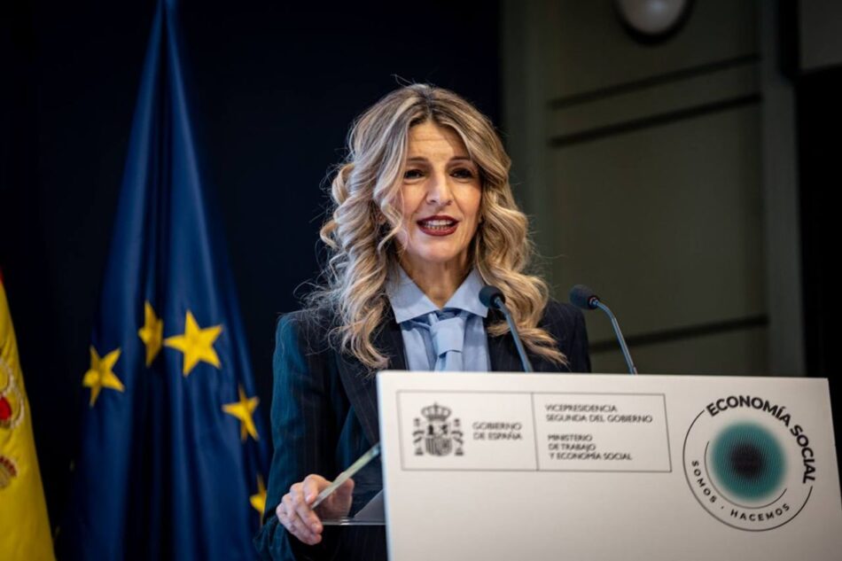 Yolanda Díaz lanza el sello de la Economía Social para amplificar su visibilidad