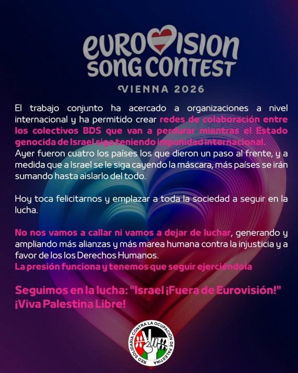 Crónica de la lucha por un Eurovisión sin estados genocidas