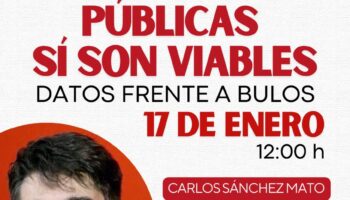 El Área de Pensionistas de IU Rivas desmonta los bulos sobre las pensiones públicas en un acto con Carlos Sánchez Mato que se celebrará el próximo 17 de enero