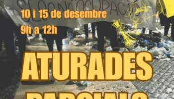 Les treballadores de les Escoles Bressol Municipals de Barcelona es tornen a mobilitzar i convoquen vaga el 10 i 15 de desembre