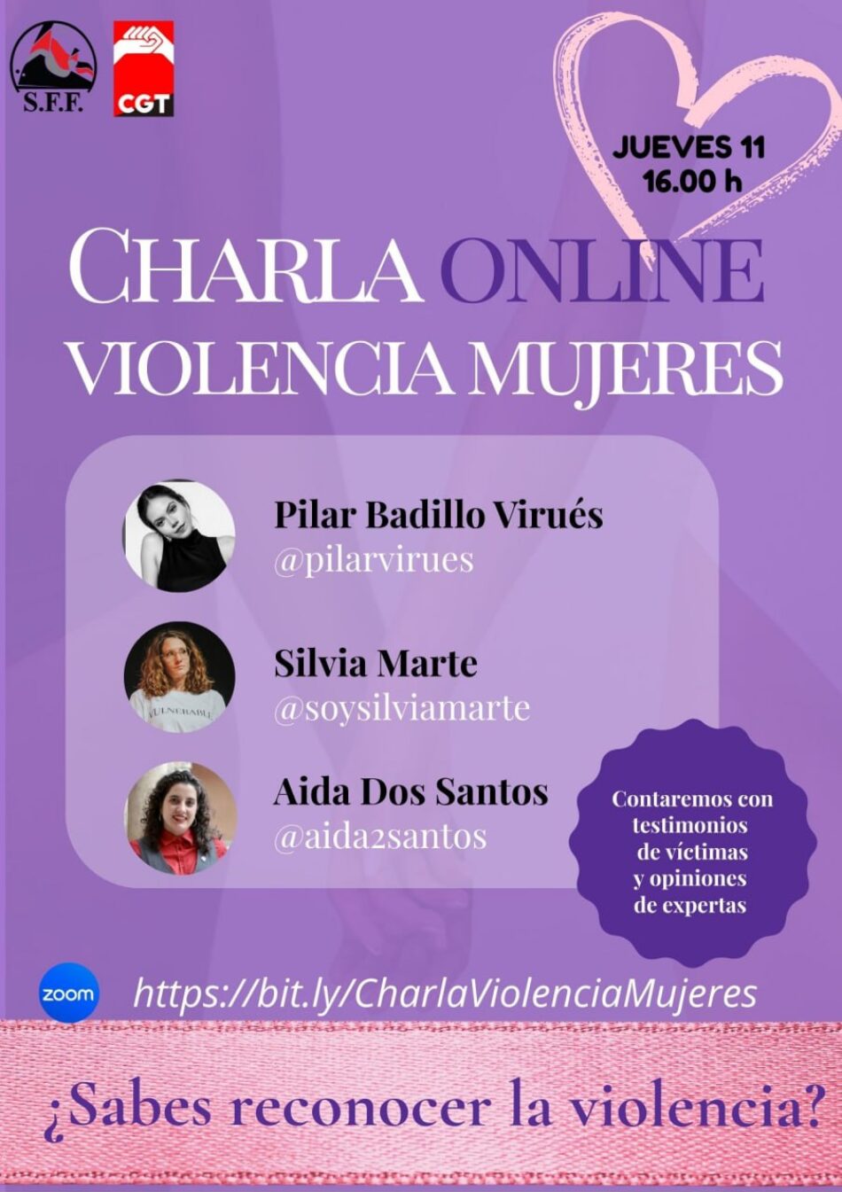 El SFF-CGT impulsa un espacio de reflexión para reconocer y prevenir la violencia machista