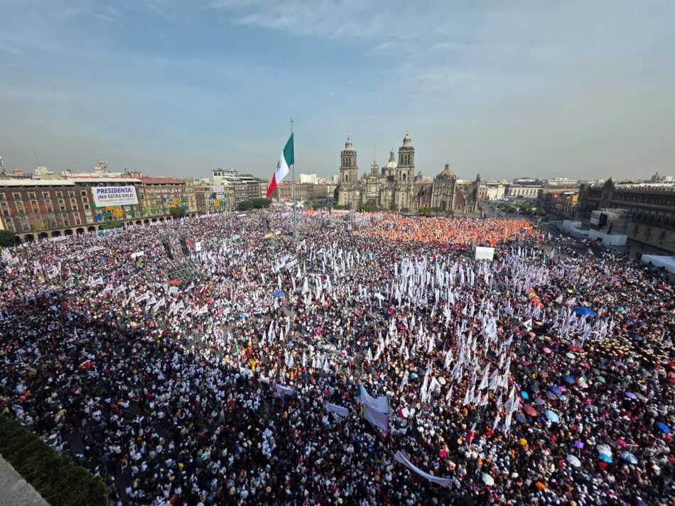 Sheinbaum: «Ninguna campaña sucia podrá vencer al pueblo de México»