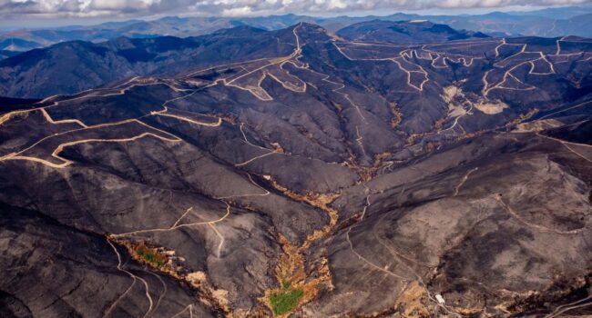 Esquerda Unida esixe medidas de recuperación dos montes queimados