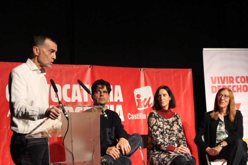 Antonio Maíllo reivindica la defensa de IU de la vivienda y el salario en la jornada ‘Vivir con derechos’ en Valladolid