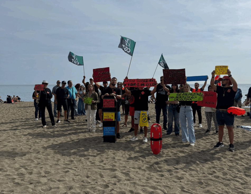Los socorristas de las playas de Málaga retoman la huelga indefinida a partir del 18 de diciembre