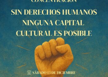 Los movimientos sociales de Granada se concentran en la Fuente de las Batallas en defensa de los Derechos Humanos