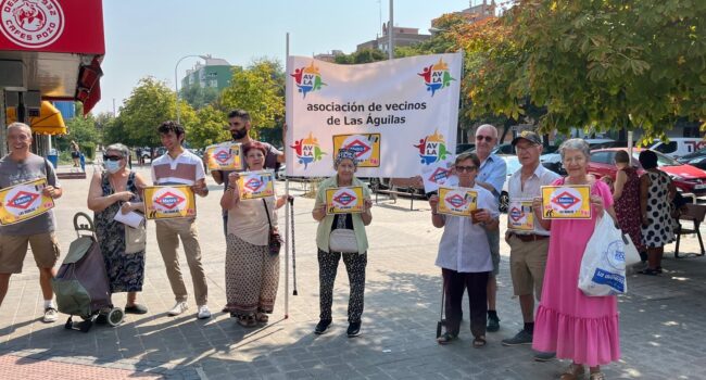 La Asociación Vecinal Las Águilas lanza un comunicado para reivindicar la necesidad de una estación de Metro en su barrio