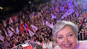 Masivo cierre de campaña de candidata chilena en Puente Alto