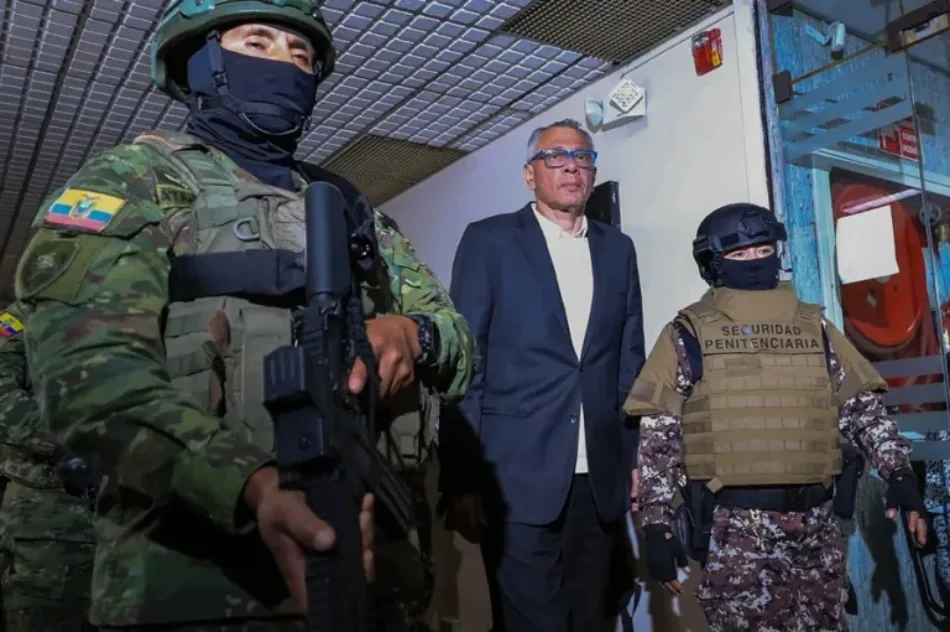 Juristas denuncian reclusión ilegal del exvicepresidente ecuatoriano Jorge Glas