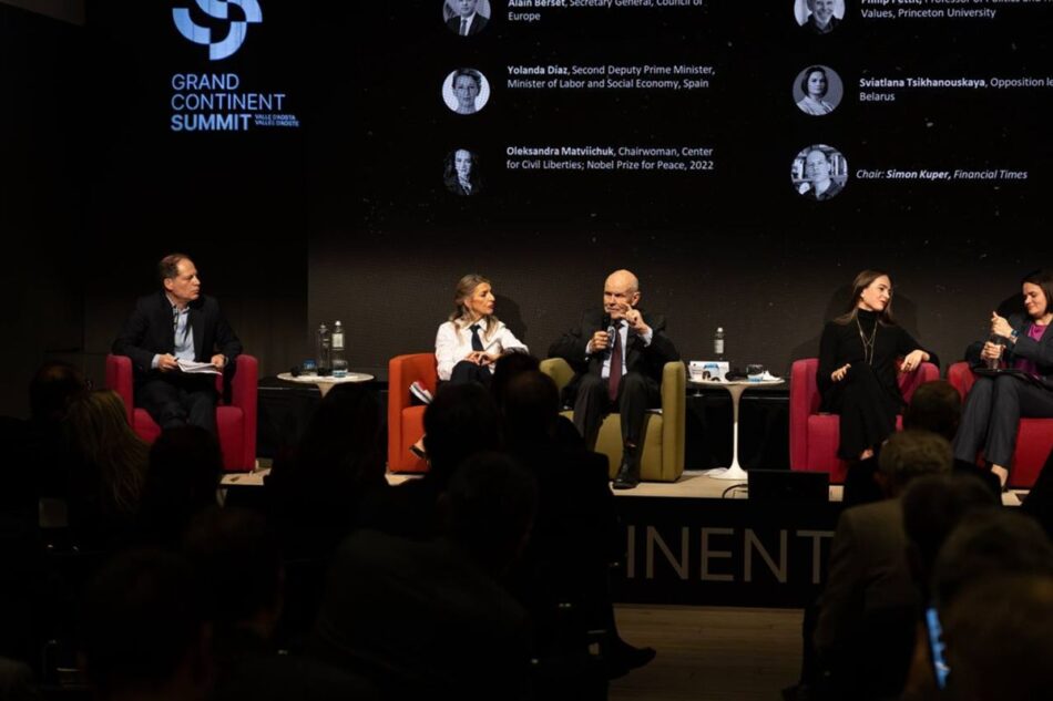 Yolanda Díaz aboga por imponer la tasa Zucman en toda la Unión Europea