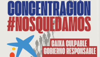 Vecinos y vecinas de Vallecas, Vicálvaro y Pinto demandan a Caixabank