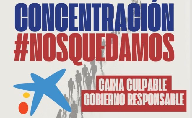 Vecinos y vecinas de Vallecas, Vicálvaro y Pinto demandan a Caixabank