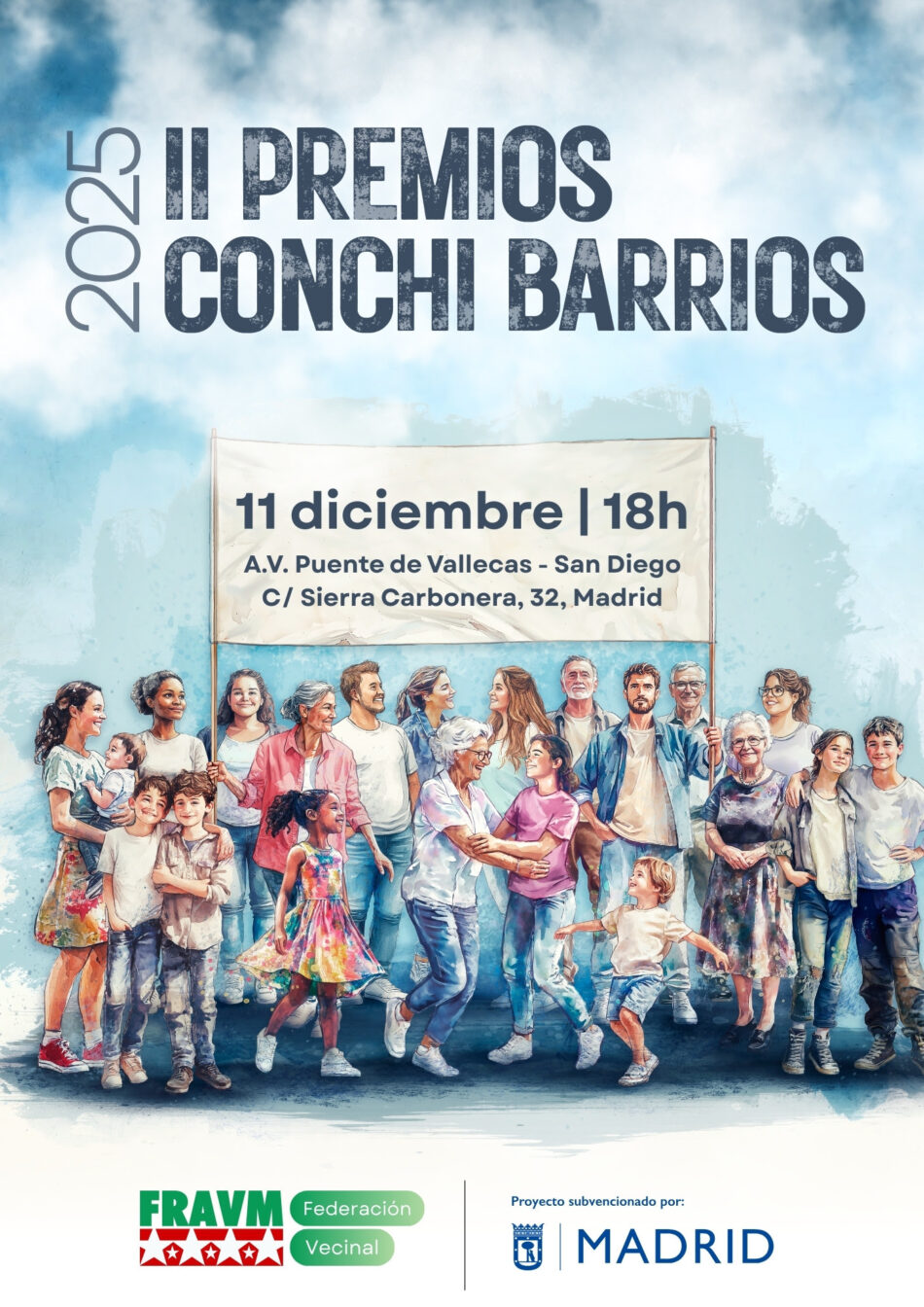 La ecofeminista Yayo Herrero, el arquitecto Mariano Calle y la parroquia San Carlos Borromeo, ganadores de los II Premios Conchi Barrios de la FRAVM