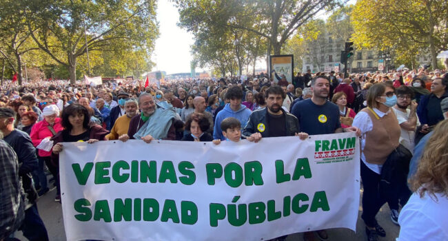 Organizaciones de la sociedad civil madrileña reclaman una auditoría independiente del modelo de concesiones sanitarias y su vuelta a la gestión pública