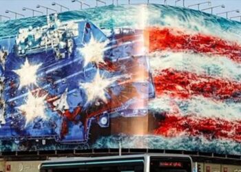 Mural en Teherán advierte a EEUU: Quien siembra vientos recoge tempestades