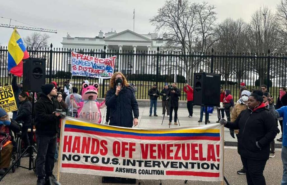 Protestas en EEUU contra la injerencia en Venezuela: «¡No a la guerra contra Venezuela!»