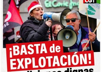 La CGT inicia un calendario de movilizaciones contra El Corte Inglés: «¡Basta de explotación!»