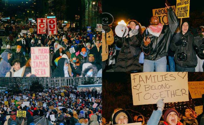 Las protestas contra el ICE se extienden por cientos de ciudades de Estados Unidos