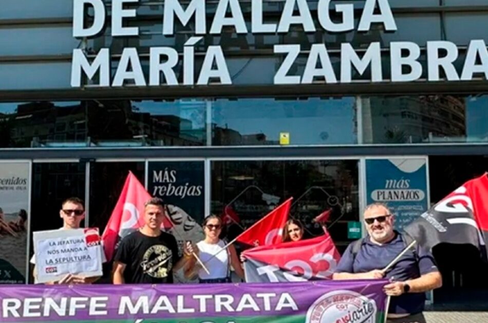 Manifestación ciudadana en Málaga exigirá el 9 de febrero un ferrocarril seguro, sostenible y público