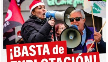 CGT se manifiesta hoy frente a El Corte Inglés de Castellana (Madrid)