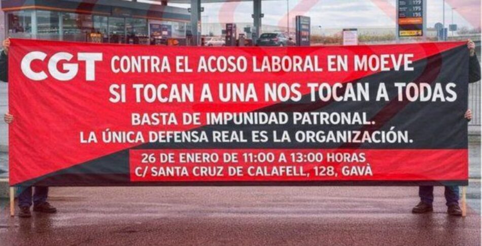 Convocan concentración contra la represión en CGT en MOEVE -antigua CEPSA/CEDIPSA-: 26 enero