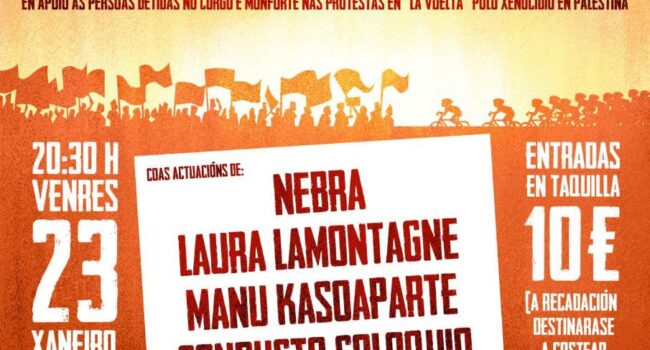 Gala musical solidaria coas «13 de Lugo» por Palestina: 23 xaneiro