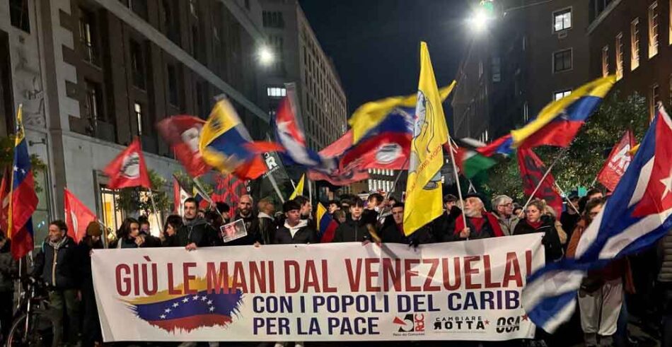 Condena la mayoría de los italianos agresión de EEUU contra Venezuela