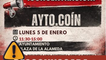 CGT: «Al alcalde de Coín (PP) se le atraganta el turrón»