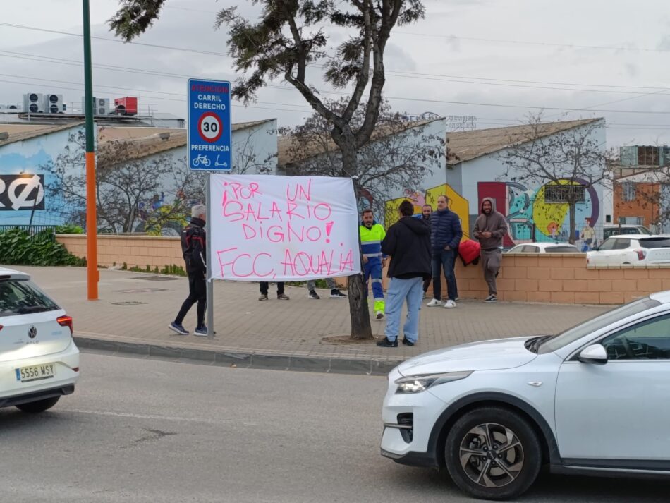 El 1 de febrero a las 23h da comienzo la huelga indefinida en las redes de saneamiento de Málaga