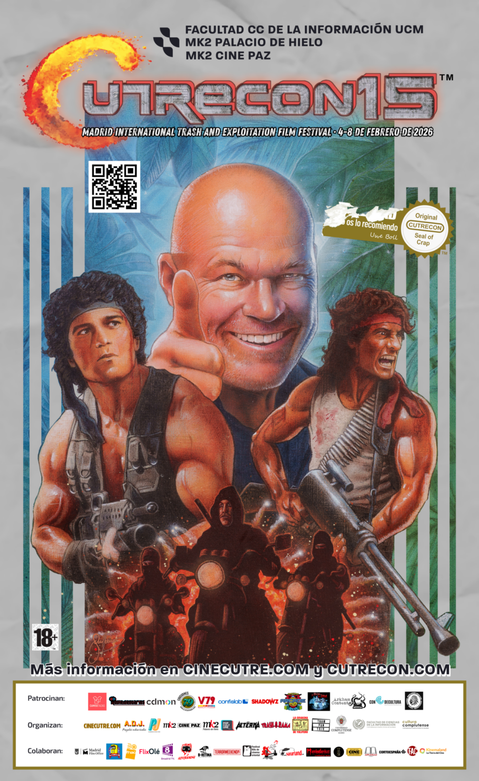 CutreCon 15 llega del 4 al 8 de febrero con una selección del peor cine de acción y “las cosas que explotan”