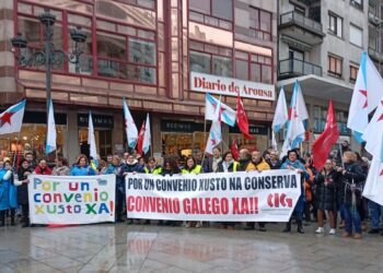 O sector galego das conservas de peixe clama na rúa por melloras laborais