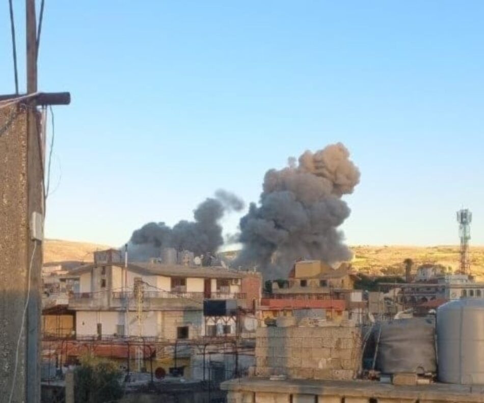 «Israel» lanza agresiones contra el valle de la Bekaa en Líbano