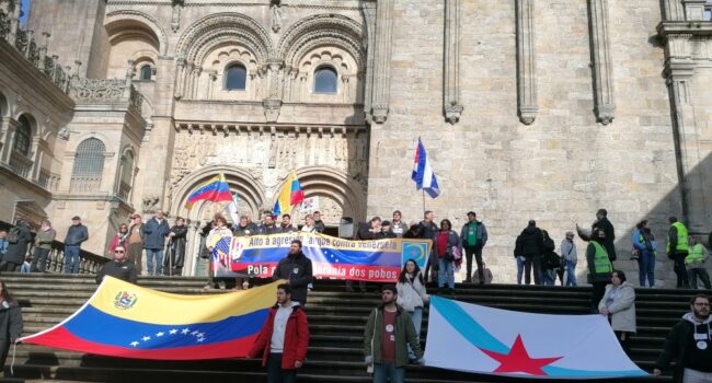 Varios milleiros de persoas rexeitan a agresión ianqui a Venezuela ao berro de “o imperialismo é terrorismo” 