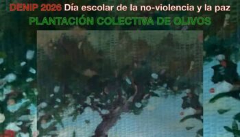 Plantación de olivos en los centros educativos para conmemorar el Día Escolar de la No Violencia y la Paz