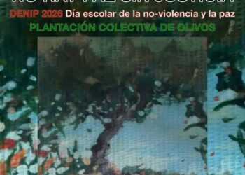 Plantación de olivos en los centros educativos para conmemorar el Día Escolar de la No Violencia y la Paz
