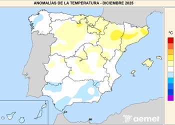 Diciembre de 2025: un mes cálido y húmedo