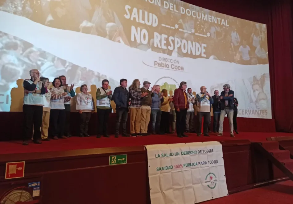 Mareas Blancas de Andalucía presenta el documental «Salud no responde» donde denuncia el deterioro de la sanidad pública andaluza