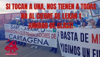 El PCRM apoya las movilizaciones de los trabajadores de Sabic y exige la paralización del cierre de Lexan 1