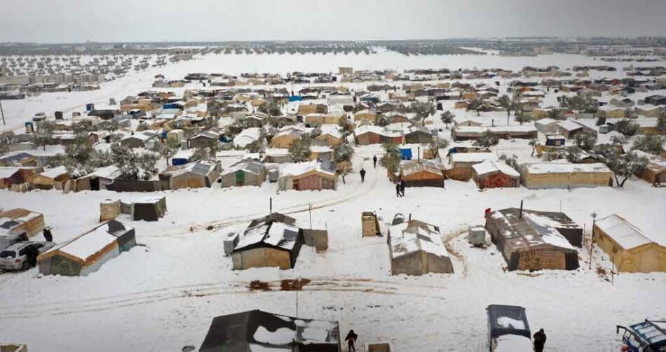 Tormentas invernales afectan a decenas de miles de familias en Siria